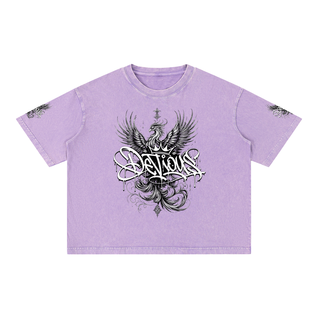 DeViou$ Phoenix Mineral Wash Boxy T-Shirt