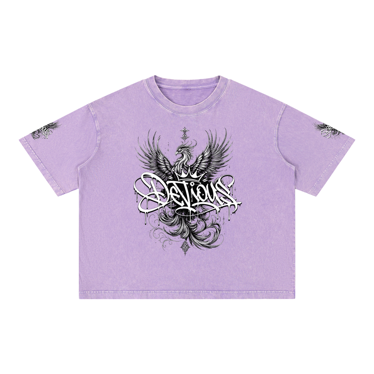 DeViou$ Phoenix Mineral Wash Boxy T-Shirt