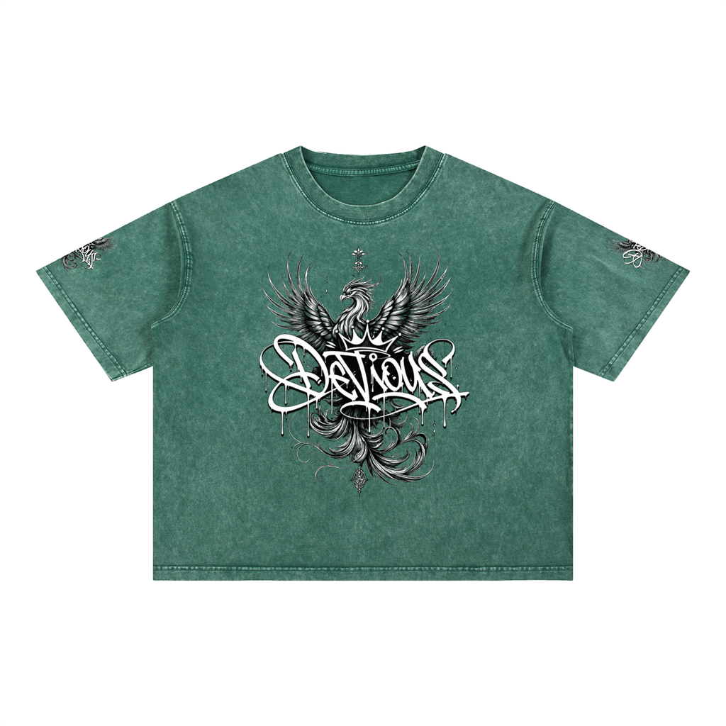 DeViou$ Phoenix Mineral Wash Boxy T-Shirt