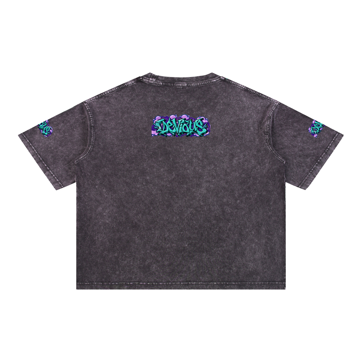 DeViou$ Wild Style Mineral Wash Boxy T-Shirt