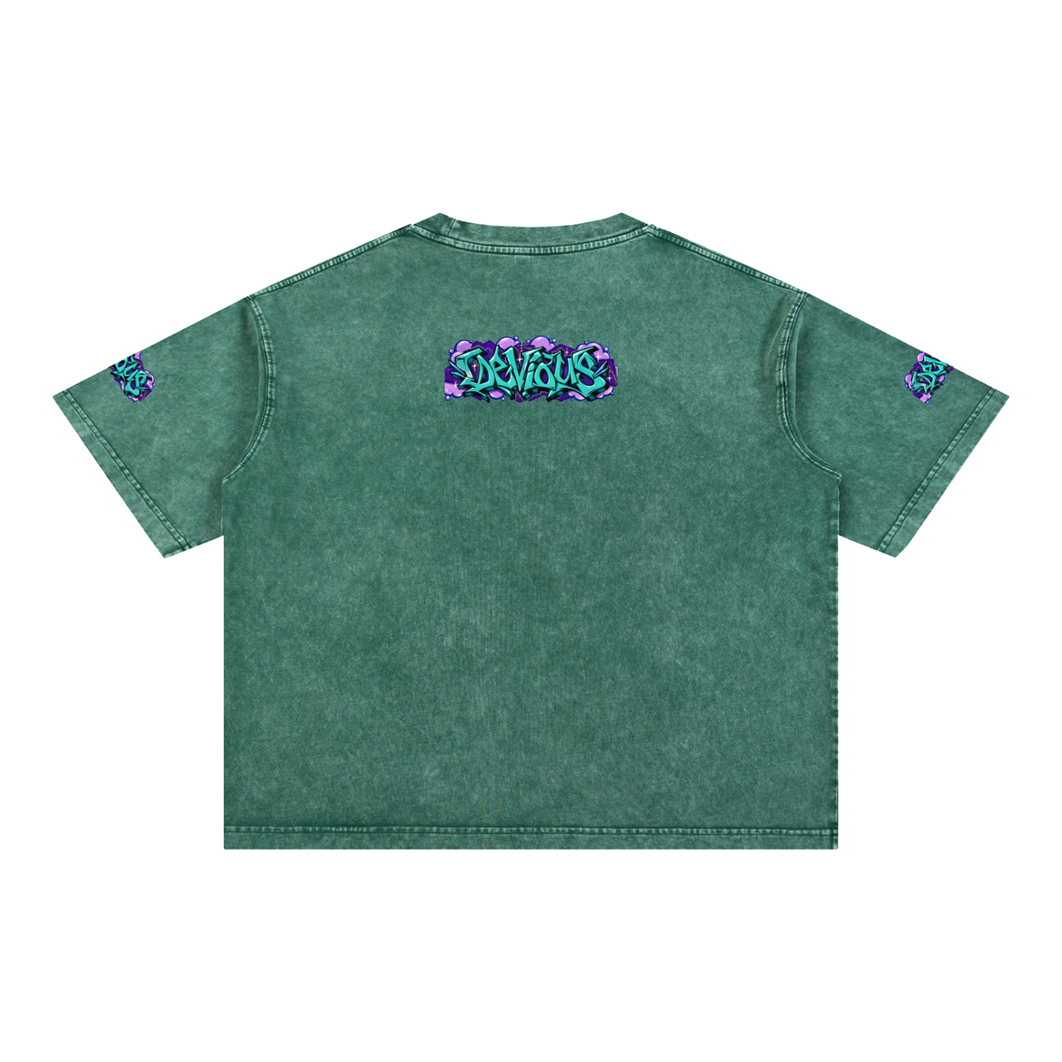 DeViou$ Wild Style Mineral Wash Boxy T-Shirt