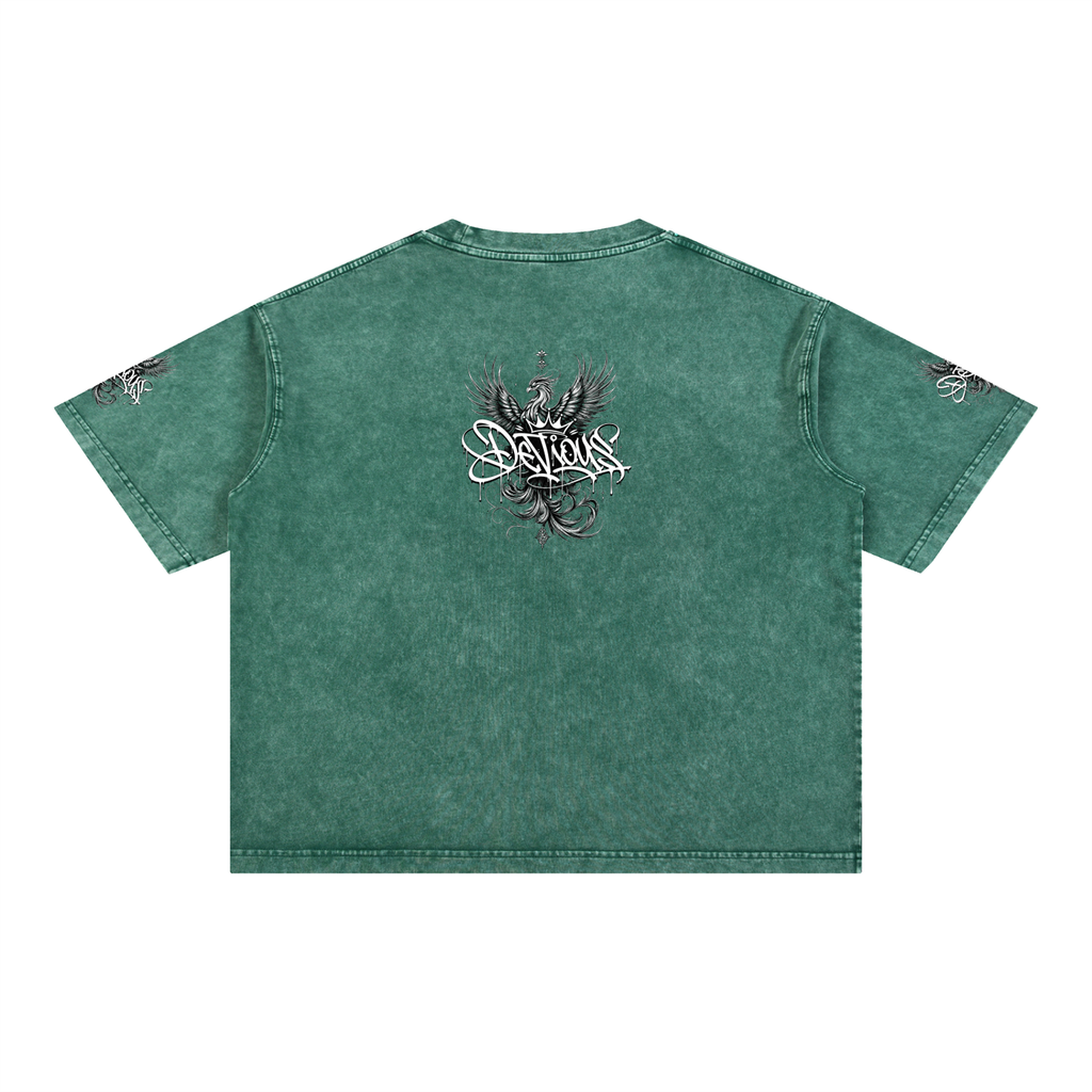 DeViou$ Phoenix Mineral Wash Boxy T-Shirt