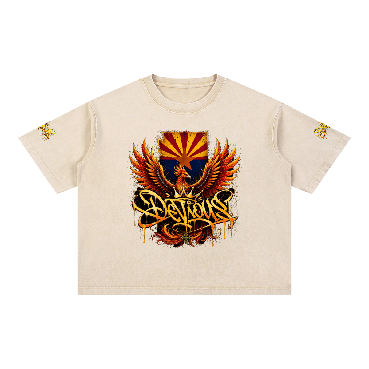 DeViou$ AZ 48 Mineral Wash Boxy T-Shirt