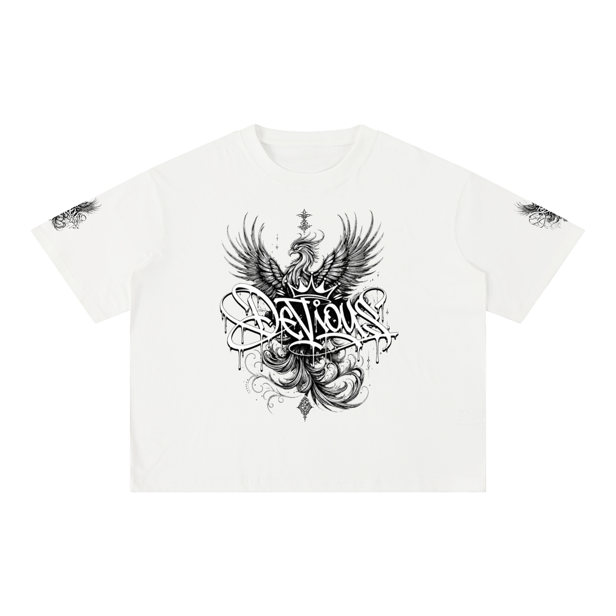 DeViou$ Phoenix Mineral Wash Boxy T-Shirt