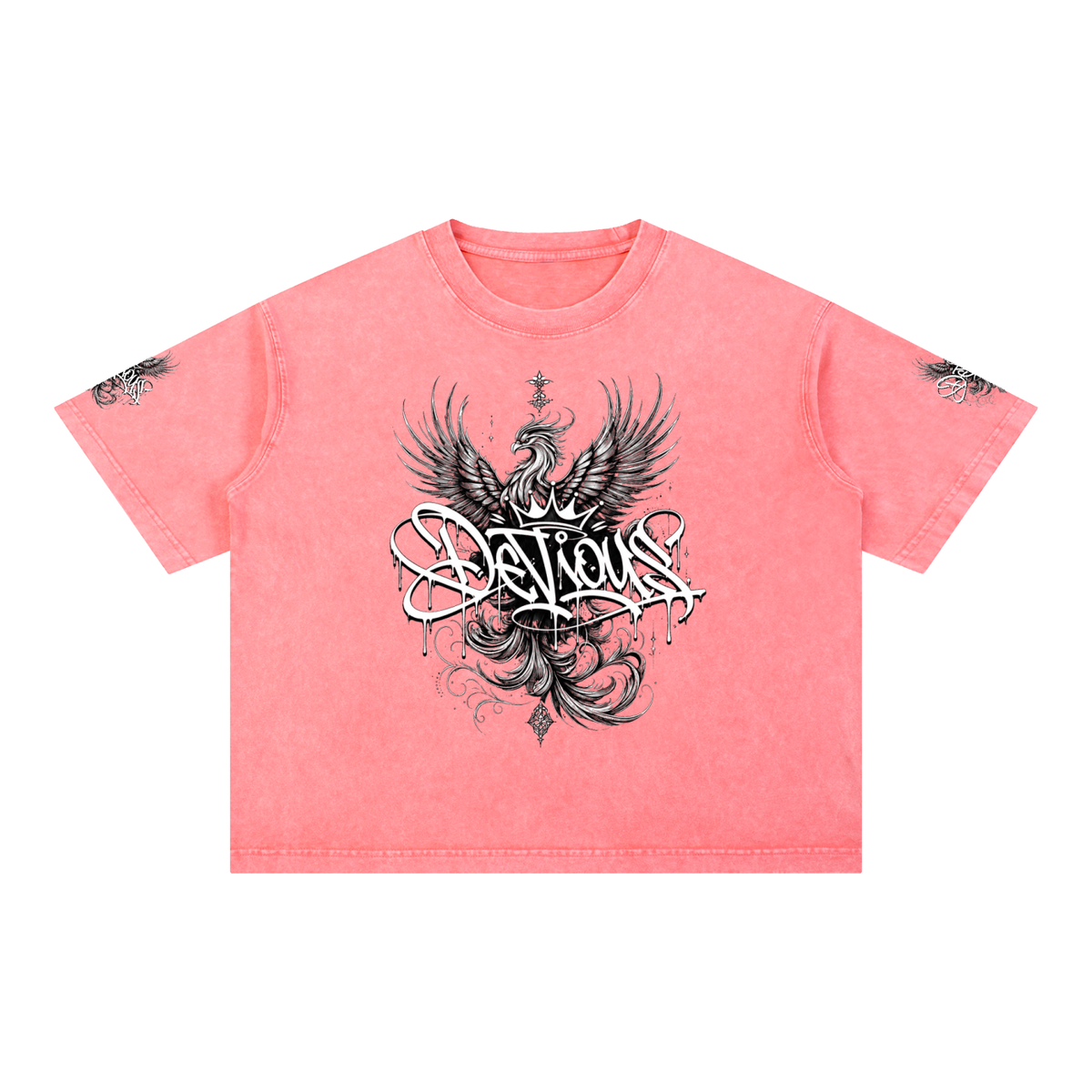 DeViou$ Phoenix Mineral Wash Boxy T-Shirt